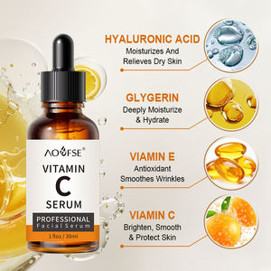 Soro de vitamina <span class=keywords><strong>C</strong></span> para rosto 30ml SkinCare orgânico anti-idade clareador ácido Hialurônico Colágeno - Product Image 2