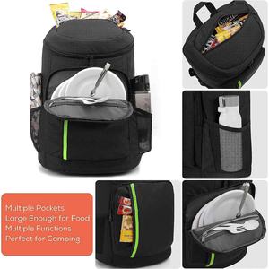 Mochila refrigeradora portátil ligera de 30 latas con logotipo personalizado, Picnic aislada para caja de comida, bolsa refrigeradora de viaje a prueba de fugas - Product Image 5