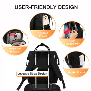 LOVEVOOK-mochila <span class=keywords><strong>de</strong></span> nylon impermeable para hombre y mujer, famosa <span class=keywords><strong>bolsa</strong></span> <span class=keywords><strong>de</strong></span> la universidad con puerto USB, para ordenador portátil, escolar, <span class=keywords><strong>2022</strong></span> - Product Image 5