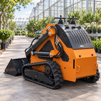 Mini Crawler Loader Compact Skid Steer dengan Bucket untuk Lanskap, Pertanian, dan Konstruksi