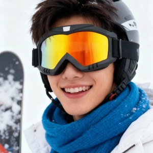 Skiing Glasses Full Rim Spherical Lenses <b>Plastic</b> <b>Frame</b> Polycarbonate Anti Fog UV Protection For Outdoor Sports Men - Product Image 4
