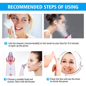 5 Head Acne Pore Cleaner Machine Electric Suction Facial Comedo <b>Extractor</b> <b>Tool</b> Kit Silicone <b>Blackhead</b> Remover Vacuum - Product Image 5