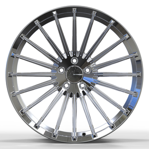 Rines GX Monoblock Forjados Personalizados para Autos de Pasajeros, Diseño Multirradio con Acabado Pulido para Autos de Carreras M3 <span class=keywords><strong>M5</strong></span> AMG <span class=keywords><strong>C5</strong></span> de 16-26 Pulgadas - Product Image 4