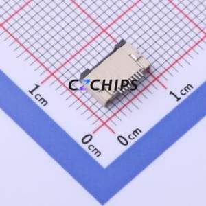 FC05-S09FCT-00 FFC/FPC Connector SMD,P=0.5mm,Horizontal Mount Connector Flip Cover Type Bottom Contact 9P 0.5mm - Product Image 2