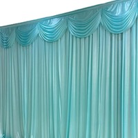Panneau de toile de fond en soie glacée très populaire, décoratif pour fêtes d'anniversaire, scènes de mariage, banquets et événements