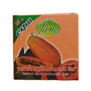 สบู่มะละกอสำหรับล้างหน้าของแท้65ก. จากประเทศไทยให้ความชุ่มชื้นในการทำความสะอาดผิวหน้ากระจ่างใสรูขุมขนสิว - Product Image 3