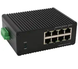 Mini conmutador Poe industrial de Red de 8 puertos de buena calidad para sistema de Internet