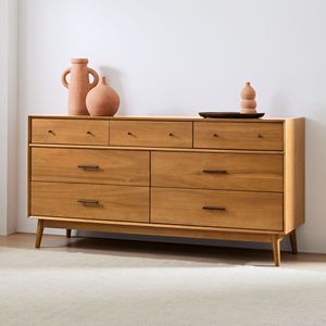 Panel Wooden Furniture Mid-century Design <strong>Brown</strong> Comodas <strong>Dressing</strong> <strong>Table</strong> for Bedroom - Product Image 3