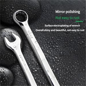 MYJ 12PCS Industrial Grade Combination <strong>Wrench</strong> Set Mirror Dual-purpose <strong>Wrench</strong> Diy Household Hand Tools <strong>Wrench</strong> Set