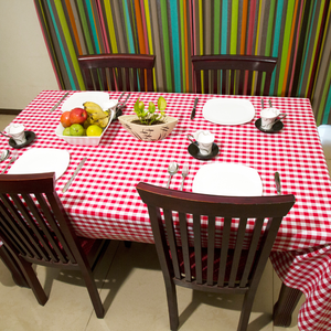 Nappe de table en coton tissé brodée de luxe, linge de table moderne personnalisable provenant d'un fournisseur OEM - Product Image 5