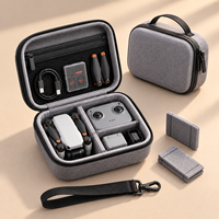Étui de transport portable pour mini-drone, sac de rangement en EVA avec séparateur amovible, compartiments personnalisés pour accessoires de drone