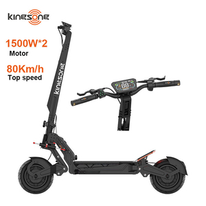 สกู๊ตเตอร์มอเตอร์คู่ 60V ยาง 11 นิ้ว ขับขี่ระยะไกล 1500W*2 สกู๊ตเตอร์สองล้อ แบตเตอรี่ลิเธียมทรงพลัง - Product Image 1