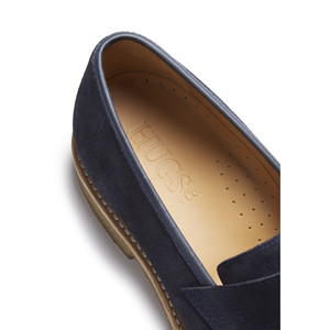 Mocasines de gamuza azul, suela de crepé con ribete de goma - Product Image 6