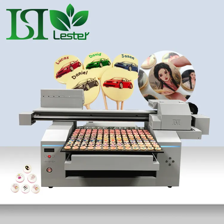 Фотопринтер для печати на пищевых продуктах с безопасными чернилами, модель CMYK, подходит для печати тортов, макарунов, печенья и шоколада