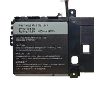 Batterie d'ordinateur portable de remplacement 191YN 92Wh pour Dell Alienware15 R2 P42F001 2F3W1 Batterie Li-Ion rechargeable en stock Noir - Product Image 2