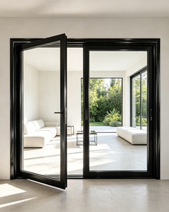 Soundproof Customized Thermal Break Aluminum <b>Swing</b> Door Modern Household Double Glazed for Villa Interior - Product Image 1