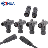Adaptateur M12 Type T Connecteur Électrique Étanche IP68 Câble Moulé pour Assemblage