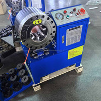 Nouvelle Conception Machine de Sertissage de Tuyaux Hydrauliques de 2 Pouces 6-51mm pour Excavatrice, Sertissage de Tuyaux en Caoutchouc, 220V, Composants PLC Essentiels