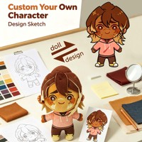 Peluche personnalisée OEM ODM, jouet en peluche doux, personnage de dessin animé, figurine d'anime, cadeau pour les fans, vente en gros, fabrication en usine