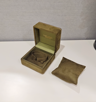 Boîte à bijoux en velours vert olive de luxe, boîtes à bagues, colliers et boucles d'oreilles multi-tailles, boîtes cadeaux en flanelle personnalisées avec logo pour la vente au détail