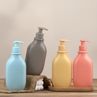 Qunying Beauty Makeup Daily Cylinder Liquid Soap Body Lotion Shampoo Shower Gel Empty Bottle Pump Macaron Color Silk Screen