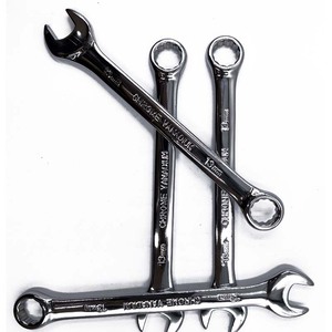 렌치 롤업 파우치가있는 20 개 제기 패널 메트릭 콤비네이션 렌치 세트, 블랙 스패너 렌치 세트 - Product Image 4