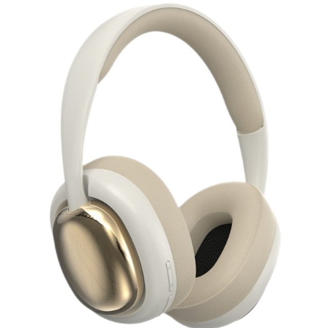 3D Metallic Mirror Finish Over-Ear for 5.3 Headphones Active Noise Cancellation (ANC) Heavy Bass Stereo Sound Private