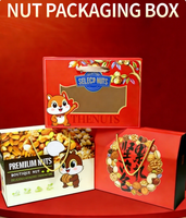Boîte cadeau personnalisée pour fruits secs, impression numérique, nouveau style, emballage pour noix, boîte à noix avec votre LOGO, boîte d'emballage avec inserts