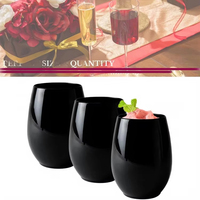 Verres à vin en plastique colorés anti-chute Tasses à thé pour restaurants de restauration rapide Verres à vin Coquetiers de couleur unie