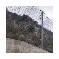 Protection flexible contre les pentes sns fil d'acier inoxydable anneau type corde maille filet chute de roche