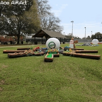 Mini-terrain de golf 9 trous | Jeu de golf gonflable portable pour événements, fêtes et divertissements en plein air