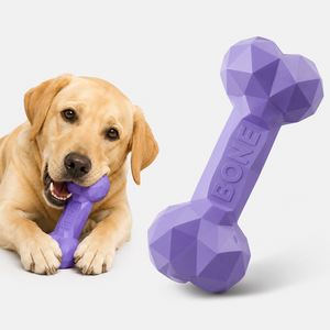 Juguete Masticable de Goma Natural para Perros, Forma de Hueso de Diamante, Sabor a Vainilla, Todos los Tamaños - Product Image 1
