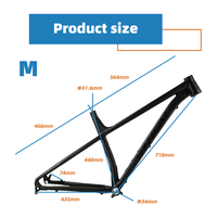 AFTFA Nuevo Chasis de Bicicleta Eléctrica de Aluminio de 29 Pulgadas con Eje Pasante y Cableado Interno para Ciclismo XC - Proveedor