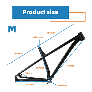 AFTFA Nouveau cadre de vélo électrique XC en aluminium 29 pouces avec axe traversant Boost et passage interne des câbles, fournisseur - Product Image 2