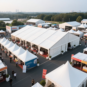 Tente de publicité de chapiteau prolongé d'exposition de structure en aluminium de tente d'exposition et de conférence de <span class=keywords><strong>grande</strong></span> taille - Product Image 1