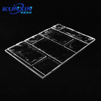 Plaque acrylique texturée personnalisée en bloc Pmma 3 mm 6mm feuille acrylique extrudée transparente fabriquée en Chine