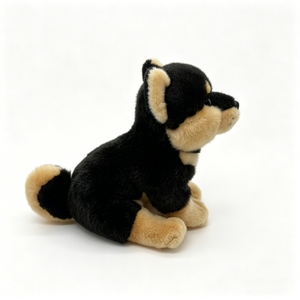 Peluche réaliste de Shiba Inu noir, jouet en peluche de chiot Shiba japonais ultra-réaliste, vente en gros de peluches de chiens personnalisées OEM ODM - Product Image 4