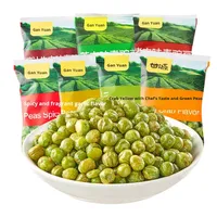 Petits pois originaux aux saveurs de wasabi et d'ail, croustillants, cuits au four, faible teneur en matières grasses, 500 g, emballés individuellement, collations de loisirs pour le bureau