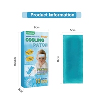 LINGNES Patch Refroidissant Contre la Fièvre, Structure en Gel Hydrophile à Trois Couches pour Enfants et Adultes, Soulagement Rapide de la Douleur, Longue Durée