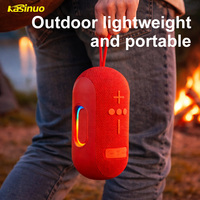 Nuovo Arrivo Kasinuo Altoparlante BT Aux 10W 1500mAh Doppio Driver Bassi Profondi Luce RGB Accoppiamento TWS Connessione Multipla Campeggio all'Aperto