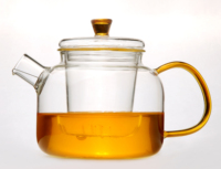 Verre Borosilicate à thé personnalisé 700ml, théière en verre avec filtre en verre, personnalisé