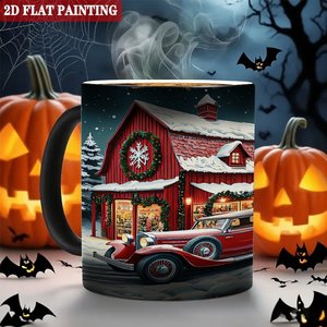 Ceramic Heat Color Changing Magic Mug 11oz Frosted Black <b>Desk</b> Drink Cup For <b>Study</b> Room - Product Image 6