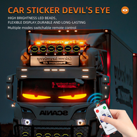 TCYATO Car Devil Eyes Light Led Soft Screen DIY Car Windshield Dynamic LED Smart Phone App Control Flexible Matrix Screen