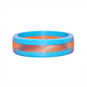 Best Colorful Stackable Resin Bangles Set for Women Fashion Stylish Jewelry Accessories <b>Rainbow</b> <b>Bracelets</b> Trendy Party Wear - Product Image 3