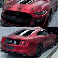Film Vinyl Pembungkus Mobil Anti Gores Warna Merah Romawi Berbahan PVC Premium untuk Dekorasi Kendaraan Sistem Drop Shipping
