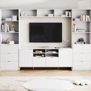 Mobile TV Personalizzato <span class=keywords><strong>per</strong></span> <span class=keywords><strong>Soggiorno</strong></span>, Arredamento in Legno alla Moda, Unità a <span class=keywords><strong>Parete</strong></span>, Mobile TV <span class=keywords><strong>per</strong></span> <span class=keywords><strong>Soggiorno</strong></span> a Prezzo di Fabbrica - Product Image 6