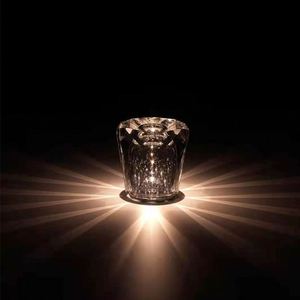 Lámpara de Noche Moderna Recargable K9 Crystal para Dormitorio con LED y Batería Regulable - Product Image 4