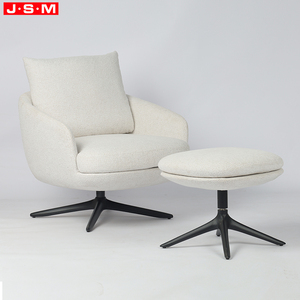 Sillón Individual Minimalista con Acolchado <span class=keywords><strong>de</strong></span> Espuma <span class=keywords><strong>de</strong></span> Alta Densidad, Sillón Creativo <span class=keywords><strong>de</strong></span> Ocio con Otomana para Sala <span class=keywords><strong>de</strong></span> Estar u Hotel - Product Image 1