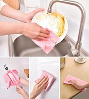 Serviettes jetables carrées en microfibre de polyamide, séchage rapide, absorbantes, détachables, lavables, écologiques, pour le nettoyage de la cuisine et des vitres