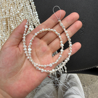 Perles en vrac de haute qualité, double face, effet nacré, 4-5 mm, perles baroques d'eau douce, pour la fabrication de bijoux